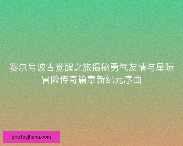 赛尔号波古觉醒之旅揭秘勇气友情与星际冒险传奇篇章新纪元序曲